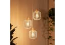 Nettlife Pendelleuchte 3-flammig Weiß/Grau Holz & Metall E27 Bild 2