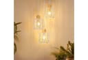 Nettlife Pendelleuchte 3-flammig Weiß/Grau Holz & Metall E27 Bild 5
