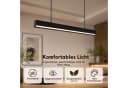 Nettlife LED Pendelleuchte Modern Schwarz Fernbedienung Dimmbar Bild 3