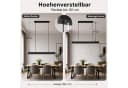 Nettlife LED Pendelleuchte Modern Schwarz Fernbedienung Dimmbar Bild 5