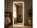 Nettlife Ganzkörperspiegel mit LED-Beleuchtung Sandweiß Bild 2