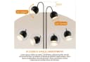 Nettlife Stehlampe Bogenlampe Schwarz/Antik Bronze Retro E27 Bild 4