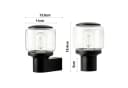 Nettlife Außen-Wandleuchte LED/E27 schwarz Bild 3