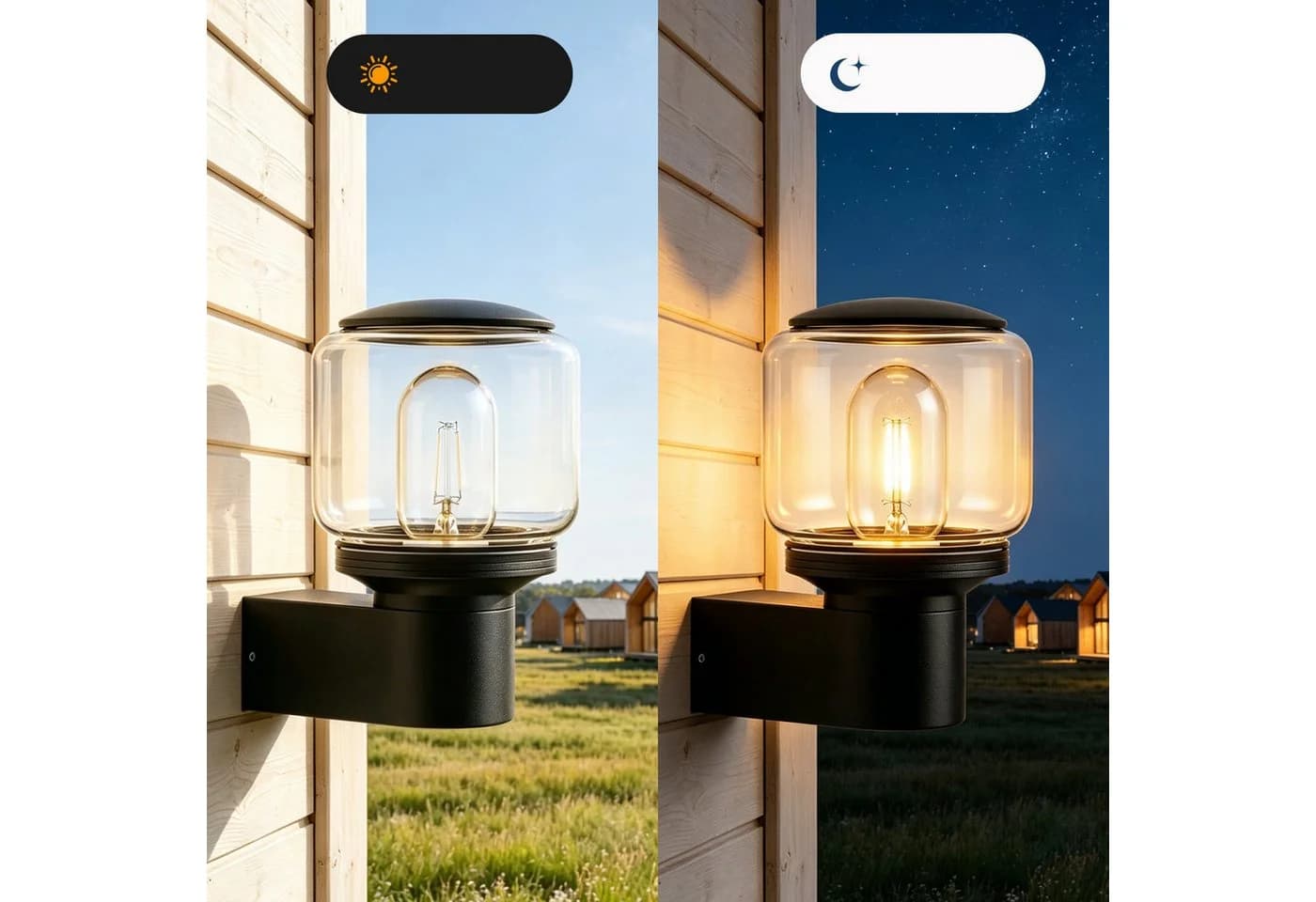 Nettlife Außen-Wandleuchte LED/E27 schwarz - Bild 5