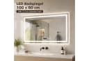Nettlife Badspiegel Rund mit LED-Beleuchtung und Entfogger Bild 4