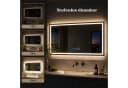 Nettlife Badspiegel Rund mit LED-Beleuchtung und Entfogger Bild 5