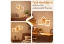 Nettlife LED Deckenleuchte Schwarz Braun Holz Metall Dimmbar Fernbedienung Bild 5