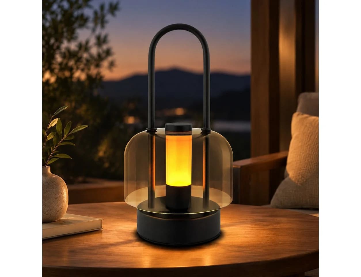 Nettlife LED Nachttischlampe Kabellos Schwarz Touch Dimmbar USB-C - Bild 2