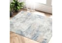 PURECOZY Teppich Blau Modern Abstrakt Kurzflor Bild 1