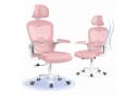 Gywowken Bürostuhl Ergonomisch mit Kopfstütze Rosa Bild 2