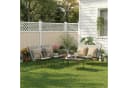 Gywowken Gartenlounge-Set 4-tlg. Dunkelgrau Stahl & Glas Bild 5
