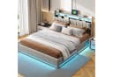 Simurq Polsterbett 140x200 mit LED, USB & Stauraum Bild 1