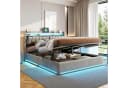Simurq Polsterbett 140x200 mit LED, USB & Stauraum Bild 2