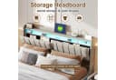 Simurq Polsterbett 140x200 mit LED, USB & Stauraum Bild 5