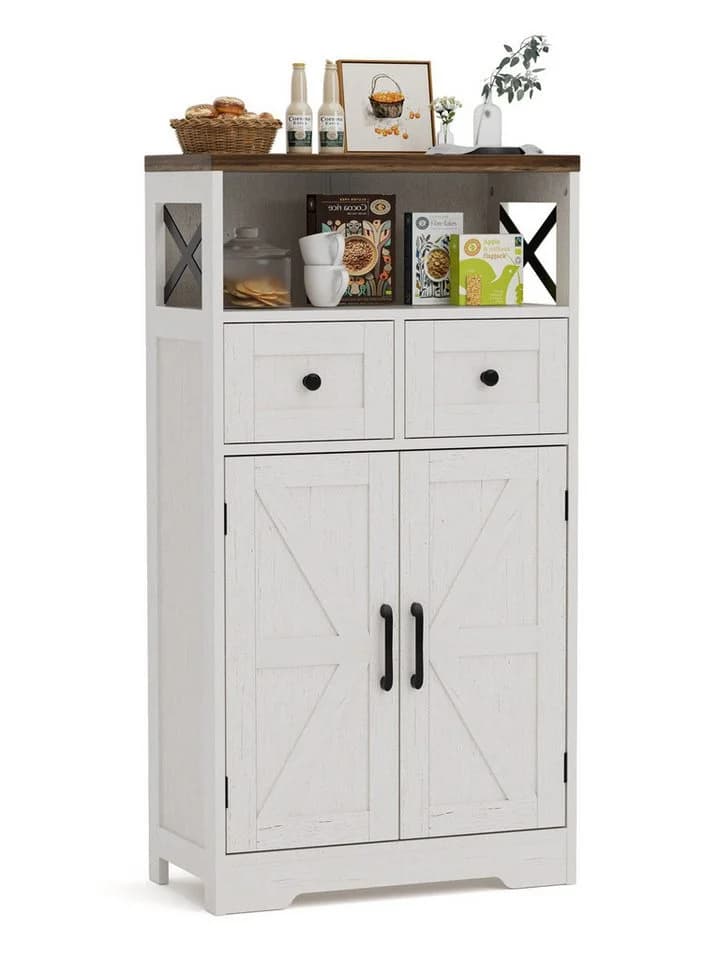 FiveWillowise Sideboard mit 2 Schubladen und offenem Regal - Bild 3