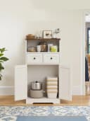 FiveWillowise Sideboard mit 2 Schubladen und offenem Regal Bild 4