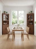 FiveWillowise Eckschrank Braun 4 Türen 5 Ablagen Bild 5