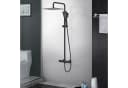 Rainsworth Duschsystem mit Thermostat Schwarz 3 Strahlarten Bild 1