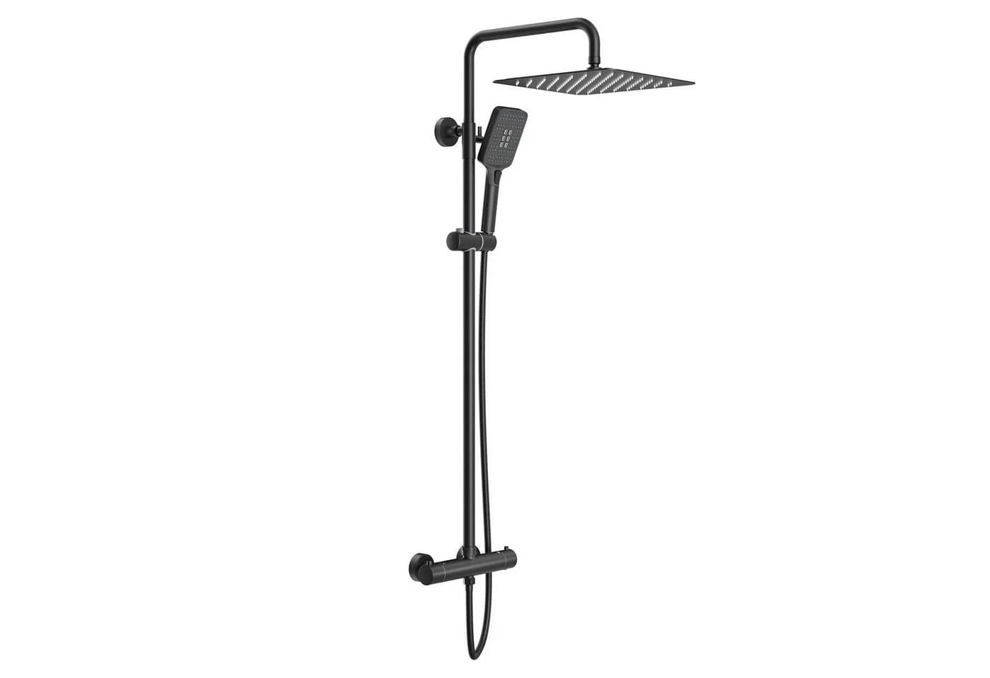 Rainsworth Duschsystem mit Thermostat Schwarz 3 Strahlarten - Bild 2