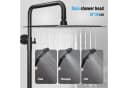 Rainsworth Duschsystem mit Thermostat Schwarz 3 Strahlarten Bild 3