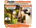 AIBISTAR Solar-Bodenstrahler 4er Set, 1200 mAh, IP65, verstellbar, Weiß Bild 3