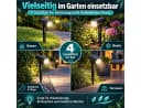 AIBISTAR Solar-Bodenstrahler 4er Set, 1200 mAh, IP65, verstellbar, Weiß Bild 5
