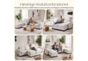 Patbrela Ecksofa modulares Sofa cremeweiß Teddy-Bouclé Bild 3