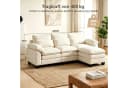 Patbrela Ecksofa modulares Sofa cremeweiß Teddy-Bouclé Bild 4