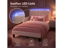 Patbrela Kinderbett mit Teddyfleece-Bezug, LED-Licht & Rausfallschutz Bild 4