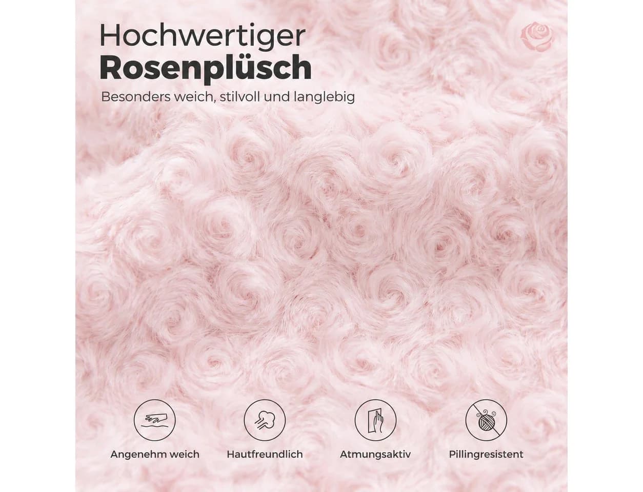 Patbrela Bürostuhl Chefsessel mit klappbaren Armlehnen rosa - Bild 4