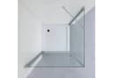 AQUABATOS Eckdusche mit Drehtür und Seitenwand, ESG Glas, Hebe-Senk-Funktion Bild 3
