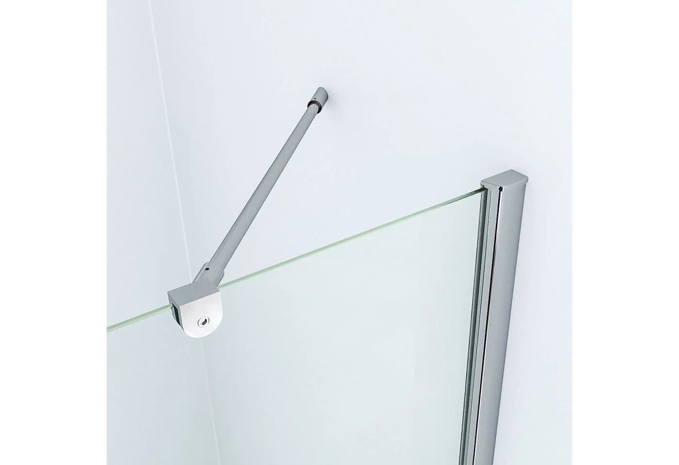 AQUABATOS Eckdusche mit Drehtür und Seitenwand, ESG Glas, Hebe-Senk-Funktion - Bild 5