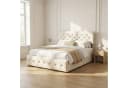 Simurq Polsterbett 140x200 cm Beige mit Bettkasten & LED Bild 4