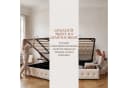 Simurq Polsterbett 140x200 cm Beige mit Bettkasten & LED Bild 5