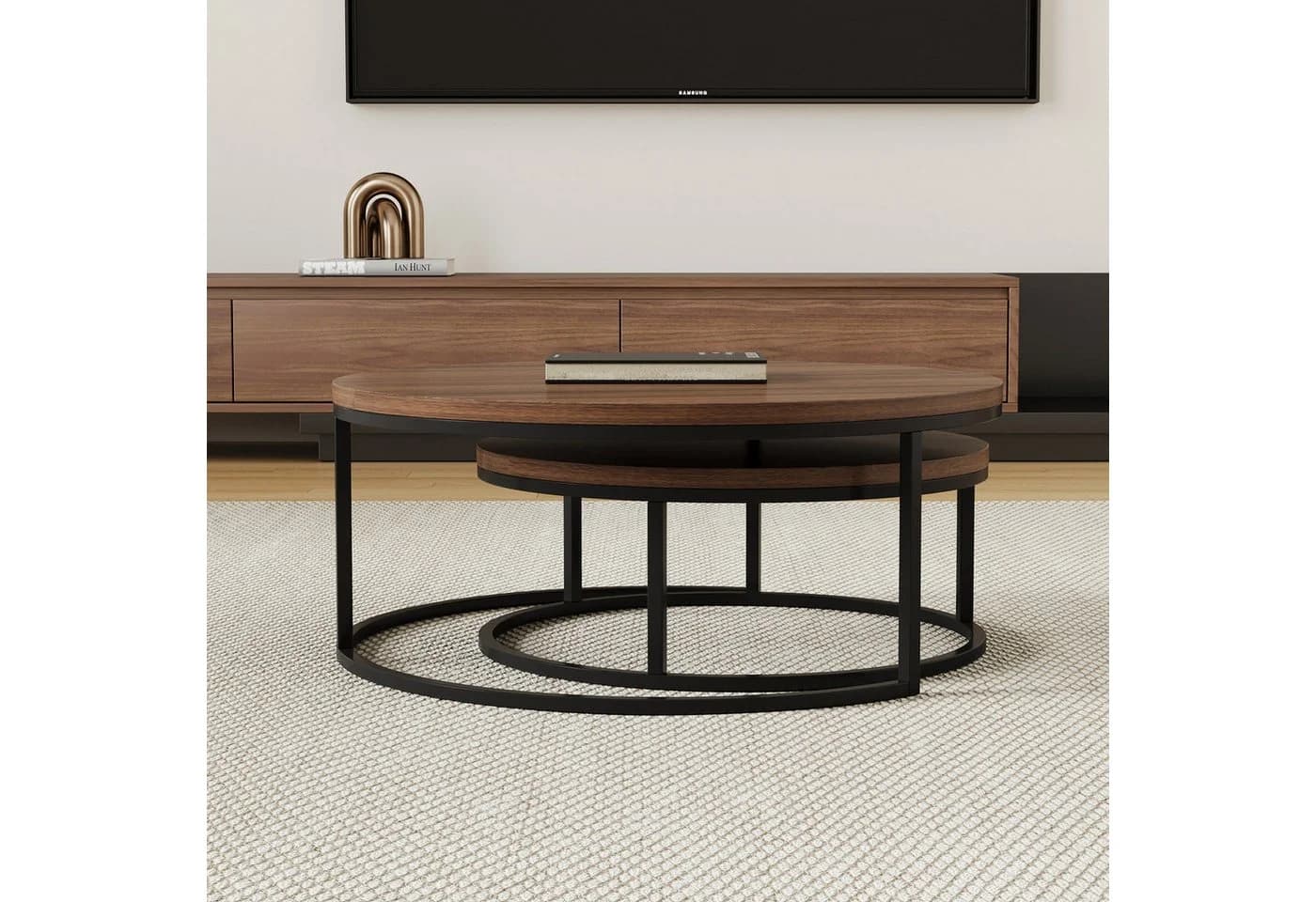oleyluckidea Couchtisch 90° drehbar braun 2-in-1 - Bild 3