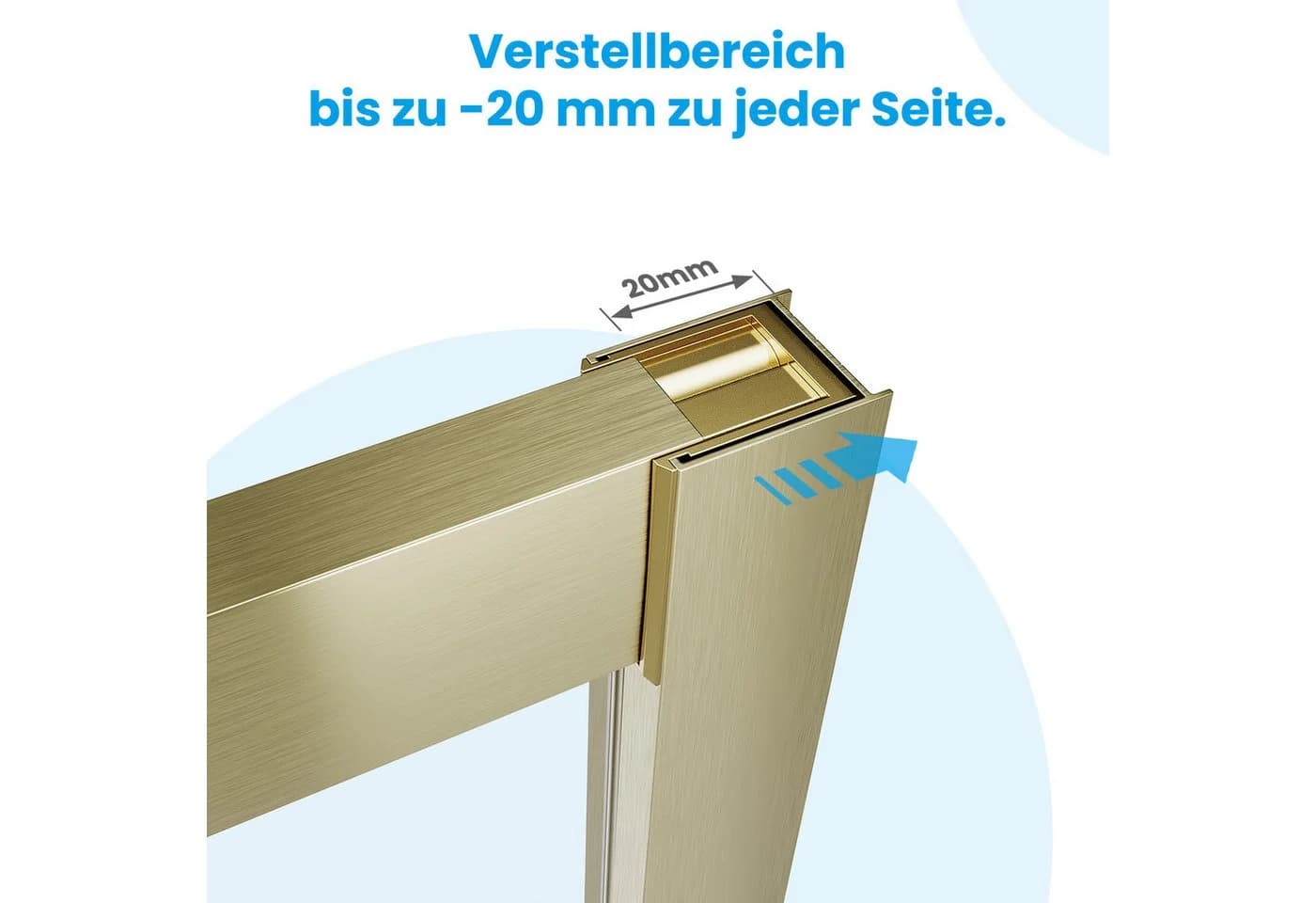 SONNI Eckdusche 80x80cm mit Doppel Schiebetür und 5mm Sicherheitsglas - Bild 4
