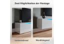 SONNI Lowboard TV-Schrank 180cm Weiß mit Beleuchtung Bild 4