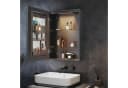 SONNI Badezimmerspiegelschrank 60x38cm mit LED-Beleuchtung & Entnebelung Bild 1