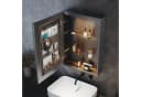 SONNI Badezimmerspiegelschrank 60x38cm mit LED-Beleuchtung & Entnebelung Bild 3