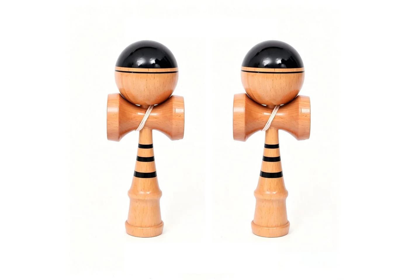 Kityhome Kendama aus Buchenholz - Japanisches Geschicklichkeitsspiel - Bild 2