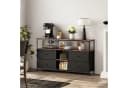 Simurq TV-Schrank mit LED, 4 Schubladen & Metallrahmen Industrie-Stil Bild 1