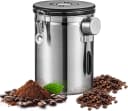 AURIVION Vorratsdose Kaffeedose 2,8L Luftdicht Edelstahl Schwarz/Silber Bild 2