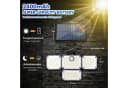 AIBISTAR Solarleuchte 333 LED mit Bewegungssensor IP65 Schwarz Bild 1