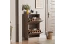 UEV Schuhschrank mit 2/3 Klappen schmal Moka Bild 1