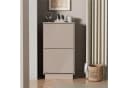 UEV Schuhschrank mit 2/3 Klappen schmal Moka Bild 2