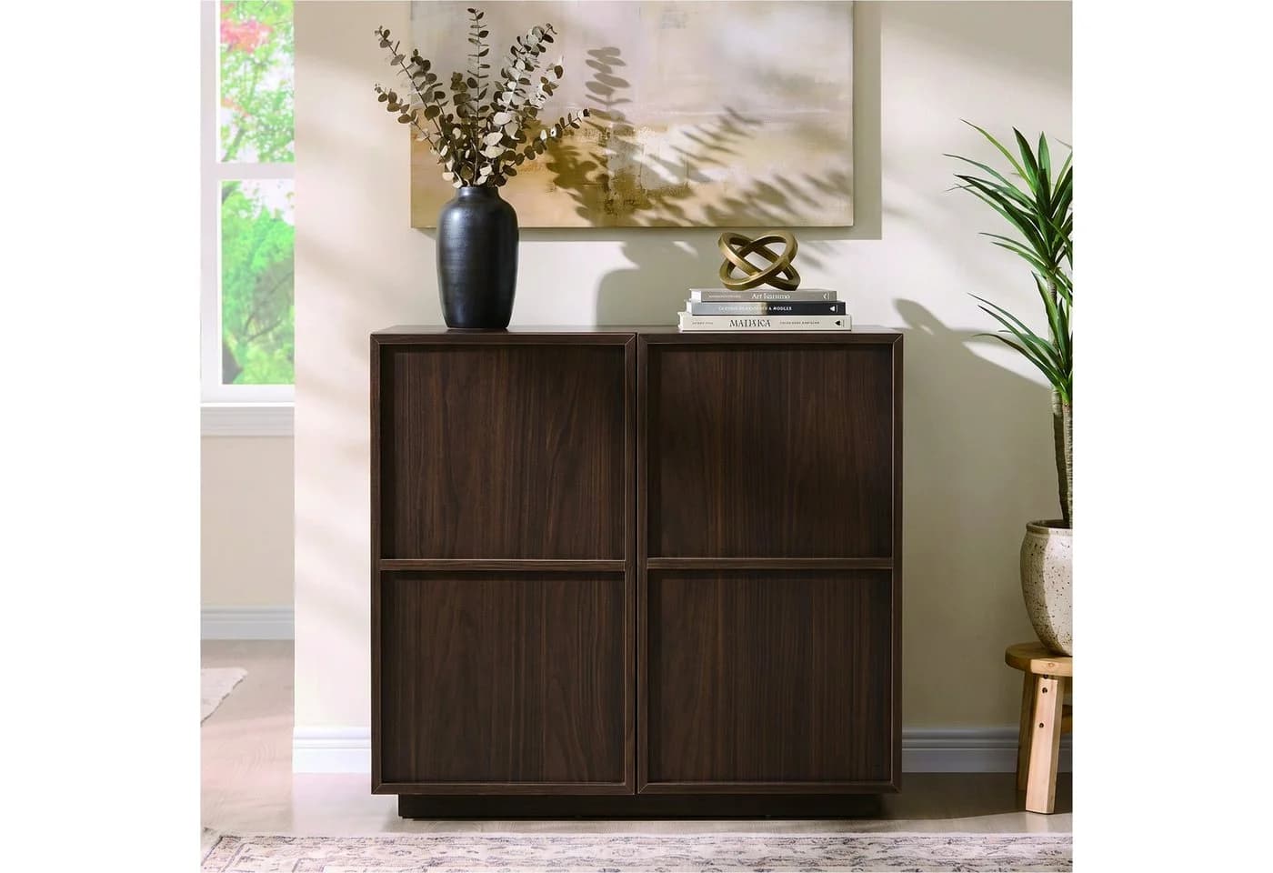 UEV Sideboard Modern Grifflos Braun Holzwerkstoff