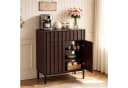 UEV Sideboard Modern Grifflos Braun Schwarz mit Kippschutz Bild 2