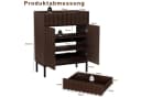 UEV Sideboard Modern Grifflos Braun Schwarz mit Kippschutz Bild 3