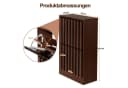 UEV Schuhschrank 2-Klappen Modern Braun/Schwarz Holzoptik Bild 4