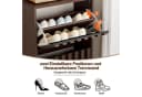 UEV Schuhschrank 2-Klappen Modern Braun/Schwarz Holzoptik Bild 5